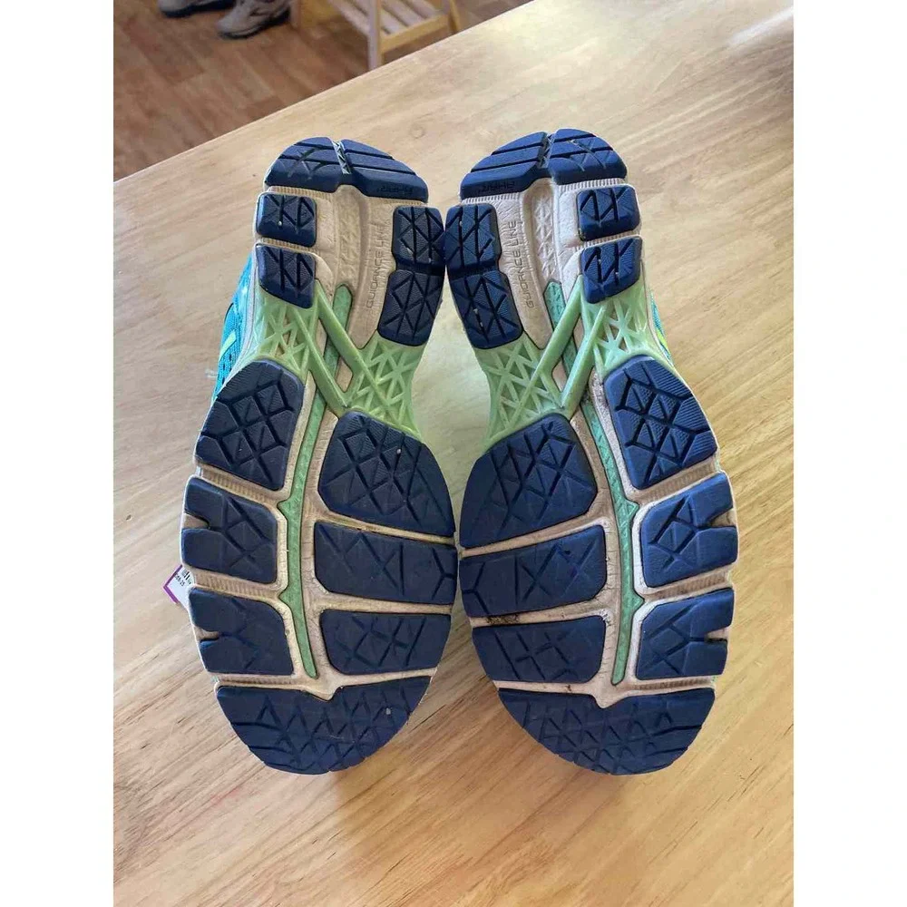 Shoe Size 8 Asics Blue Running Shoes - Picture 3 of 4